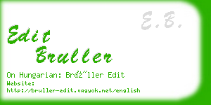 edit bruller business card